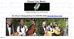 Desktop Screenshot of classylivemusic.com