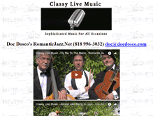 Tablet Screenshot of classylivemusic.com